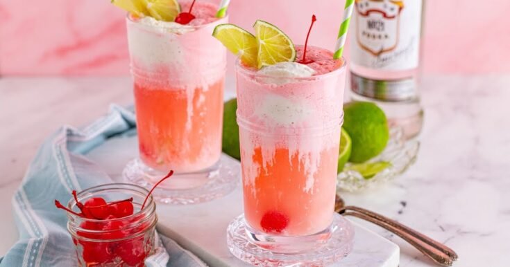 Raspberry Italian Cream Soda (Boozy)